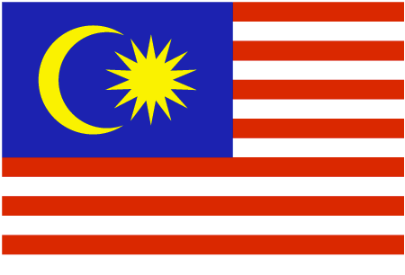Flag of Malaysia, one INSC partner country involved in training and tutoring projects with IRSN Academy